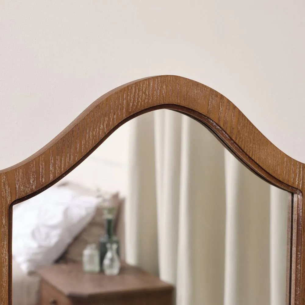 Melody Maison Dark Wood Triple Dressing Table Mirror - Ashwell Range in Dark Brown 5