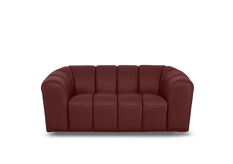 Rhianna 2 Seater Leather Sofa - Montana Ruby