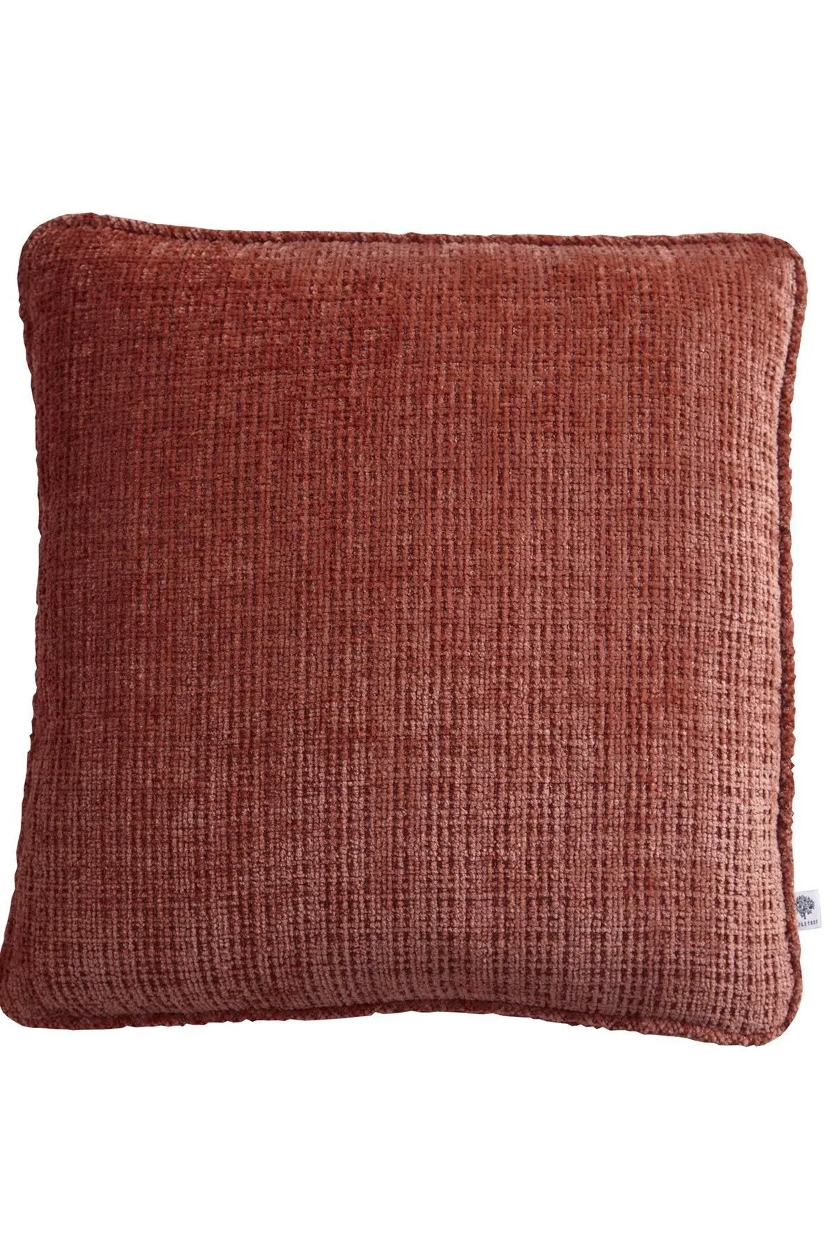 Appletree 'Alba' Textured Chenille Filled Cushion in Terracotta 2