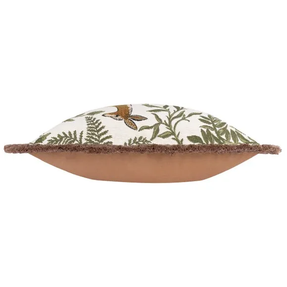 Wylder Nature Fable Fox & Deer Cotton Square Cushion 3