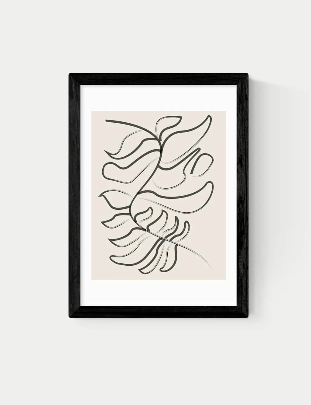 East End Prints Sprung Framed Art Print Black