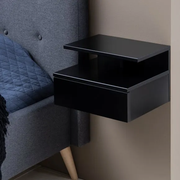 Furniture To Go Ashlan 1 Drawer Wall Mounted Bedside Table 6