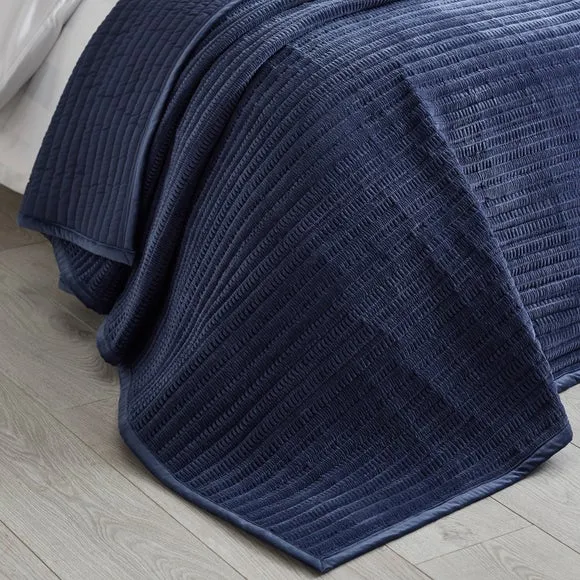 Catherine Lansfield Velvet Pinsonic Bedspread 2