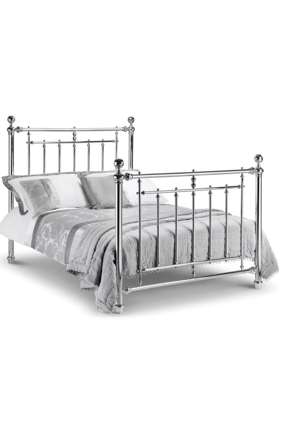 Julian Bowen Empress Metal bed in Silver 2