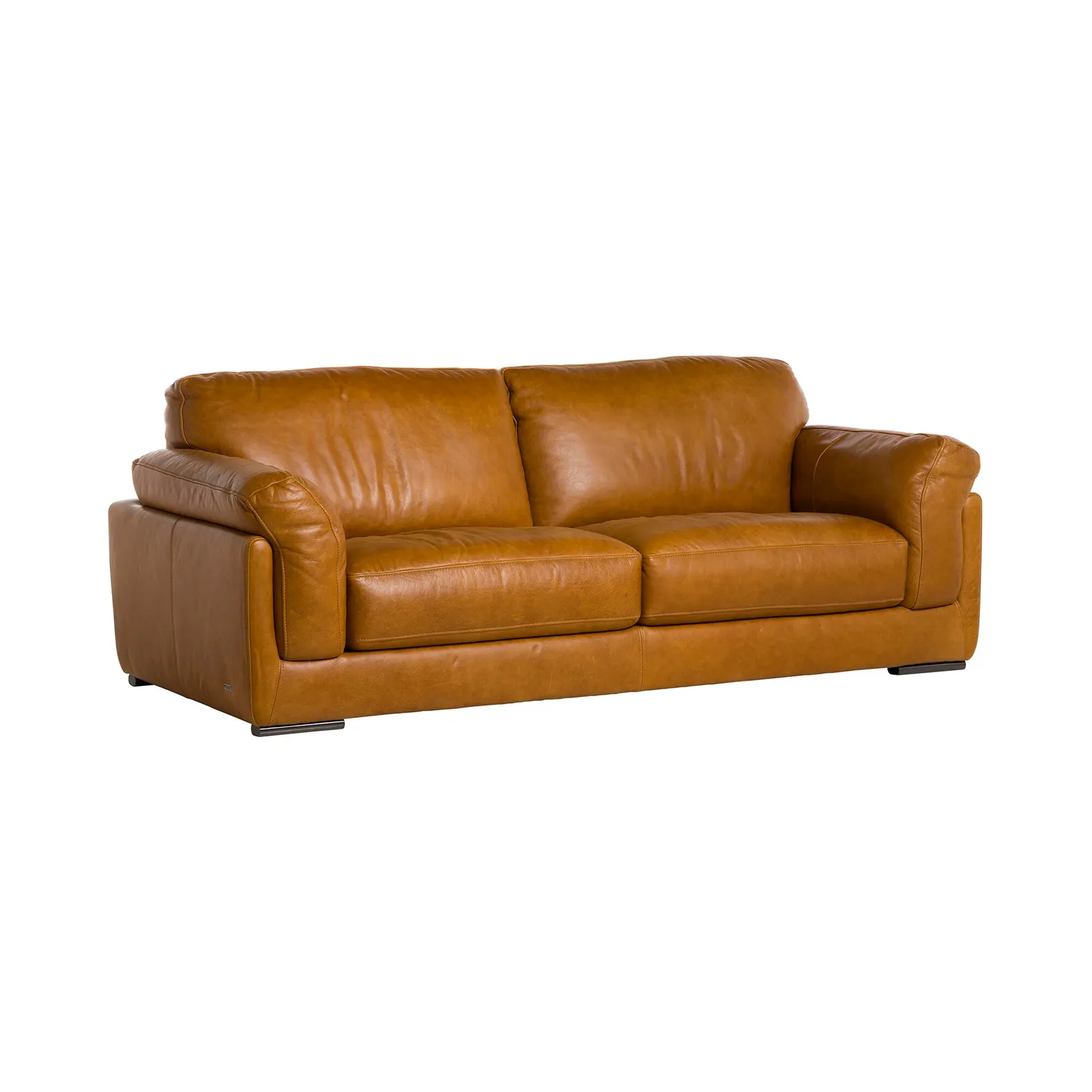 Ledbury 3 Seater Sofa, Brown Leather | Barker & Stonehouse 3