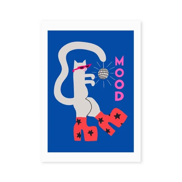 East End Prints Mood Cat Print 2