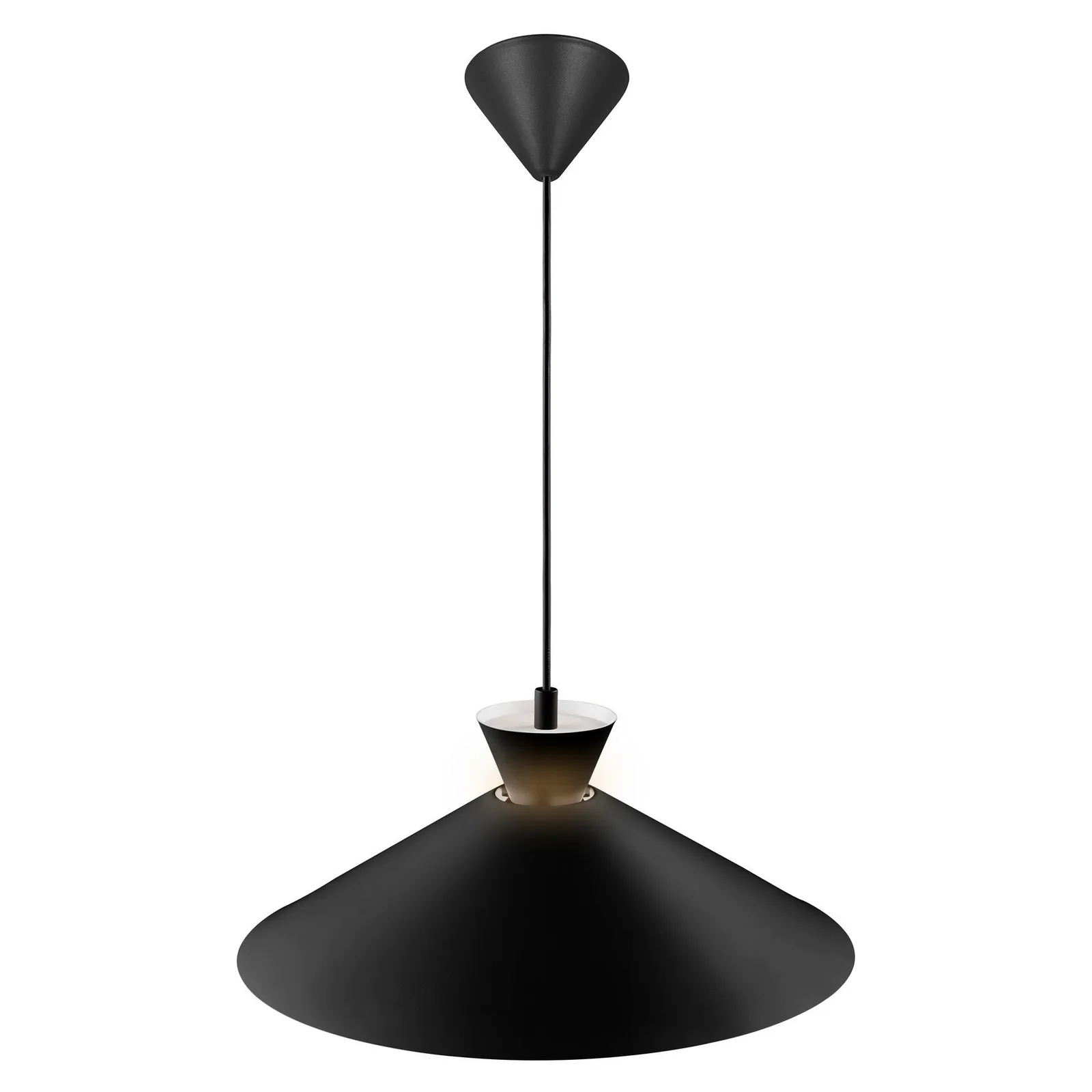 Nordlux Dial Pendant Light Black Metal Dining Room E27 Mains 45cm 4