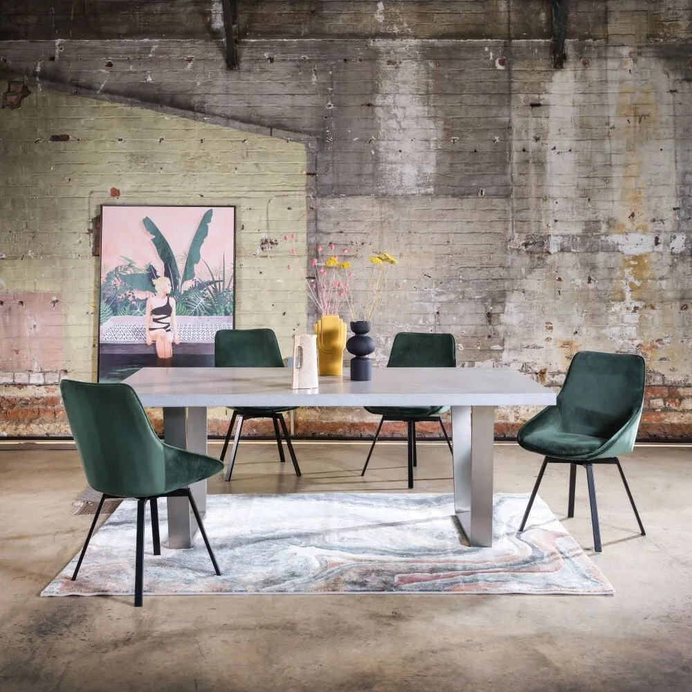 Halmstad Dining Table 200Cm, Grey Concrete Effect | W200cm | Barker & Stonehouse 2