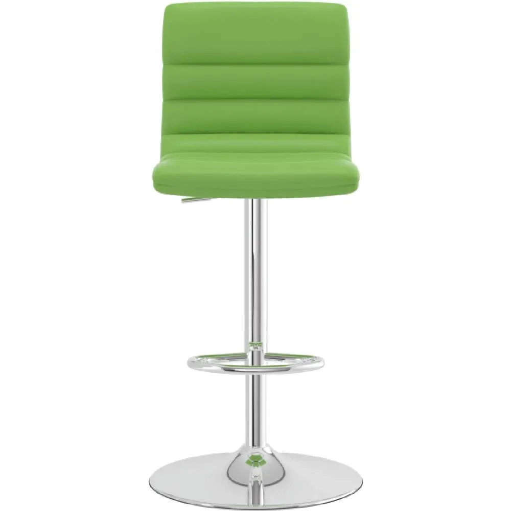 netfurniture Horizon Padded Bar Stool Height Adjustable - Green 2