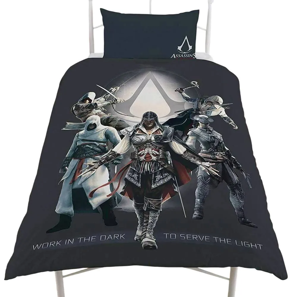 Ubisoft Reversible Duvet Set in Black
