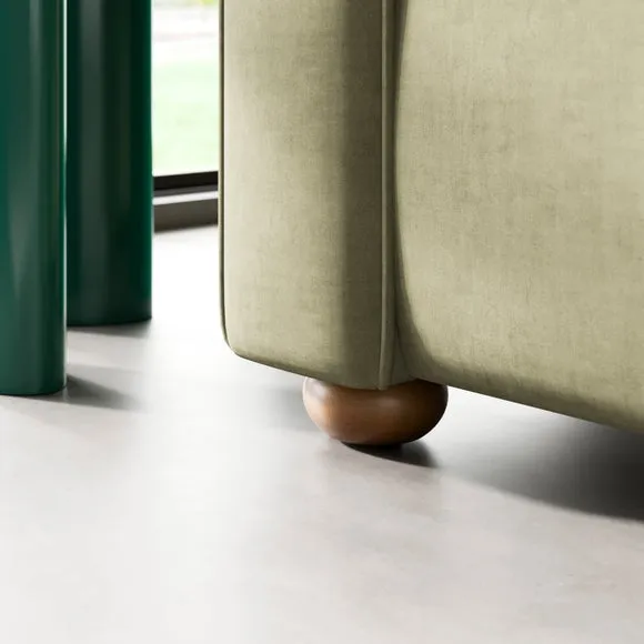 Zoe II Velvet 3 Seater Sofa 5