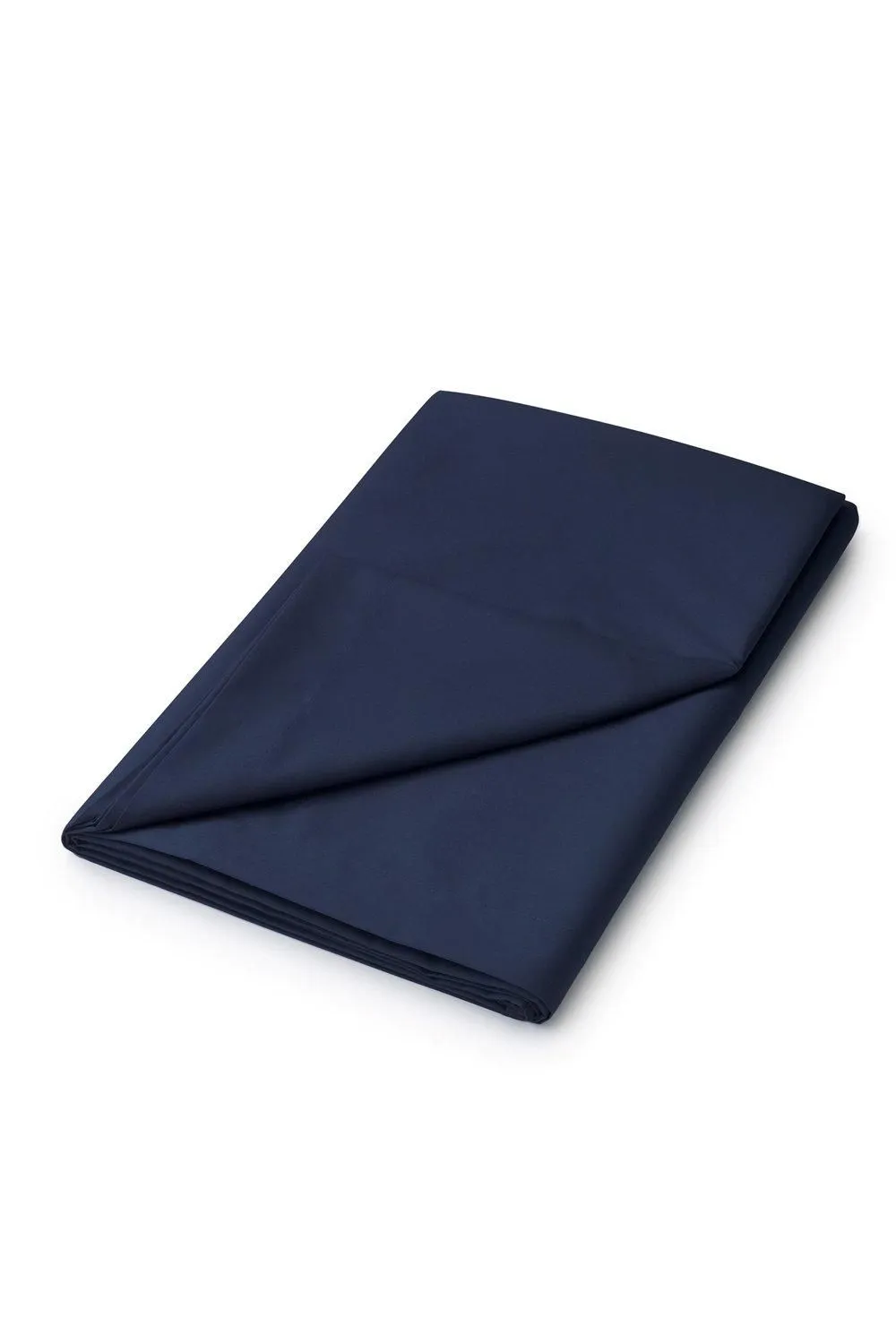 Helena Springfield 'Plain Dye' Polycotton Flat Sheet in Dark Navy