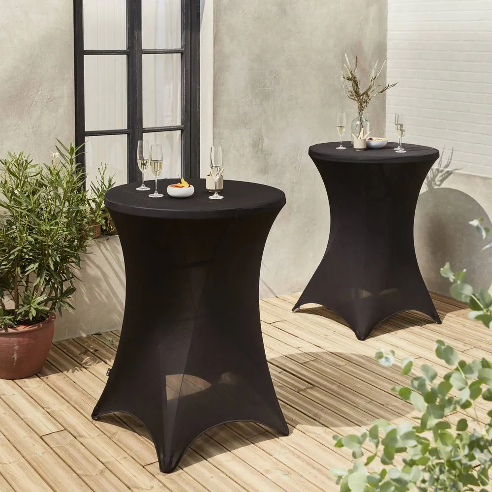 sweeek Pair of protective covers for event tables in Black 1