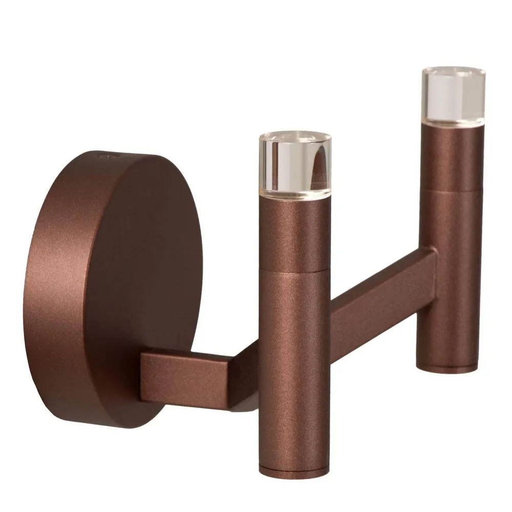 Netlighting Lucide WELLINGTON Wall Lamp LED Dim. G9 2x3W 2700K Coffee in Brown 2