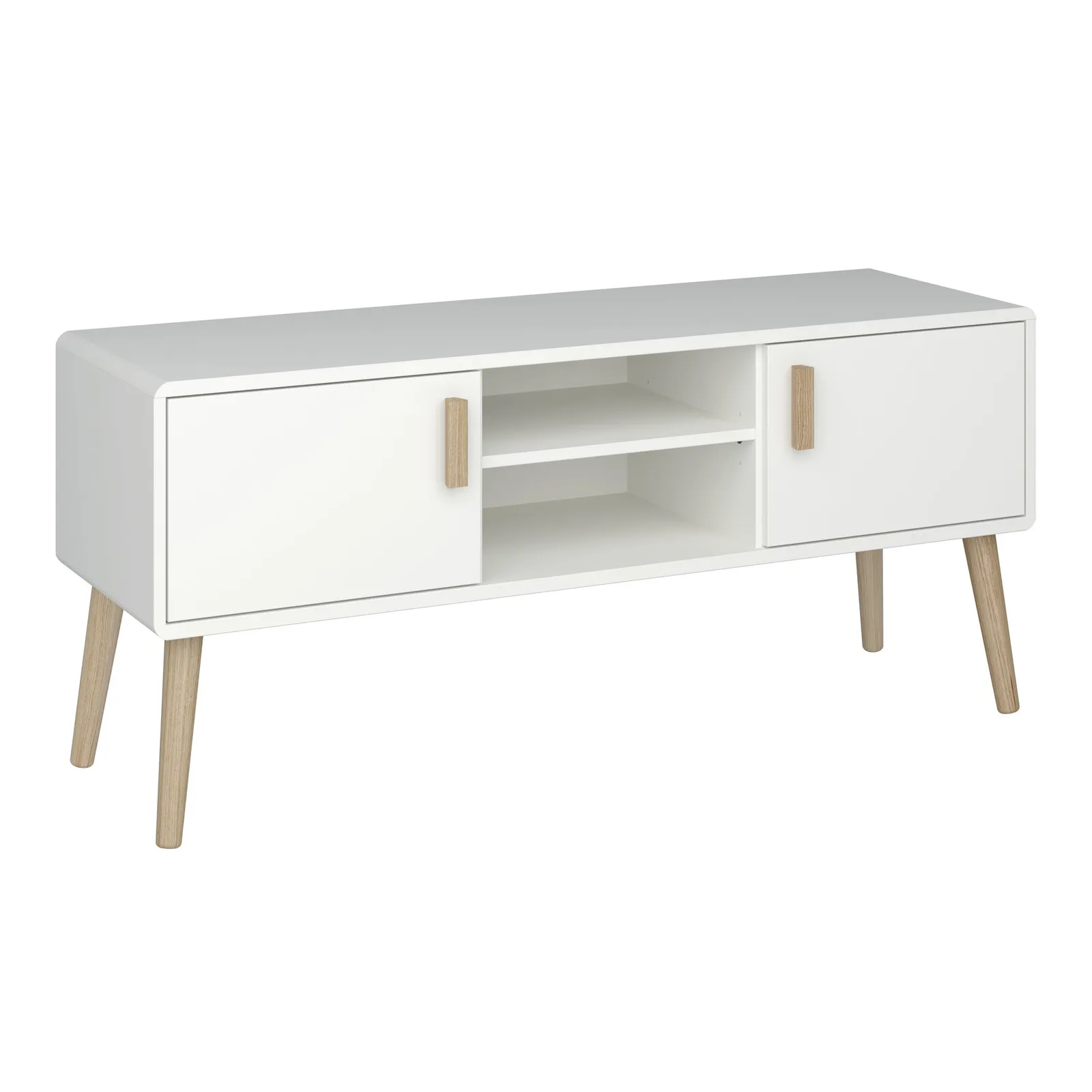 Pavona Wide TV Stand White