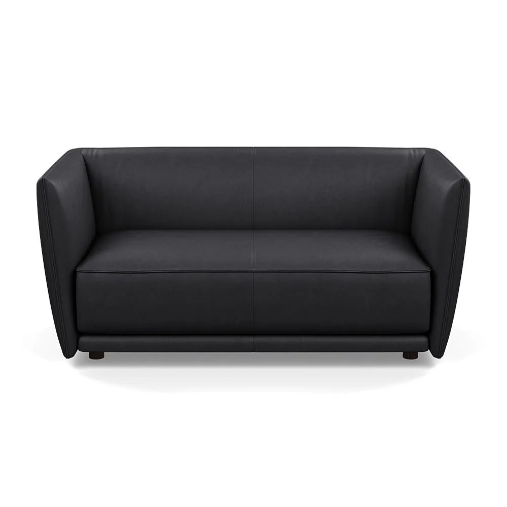 Heal's Valley 2 Seater Sofa Linea Black Walnut Stain Feet 1