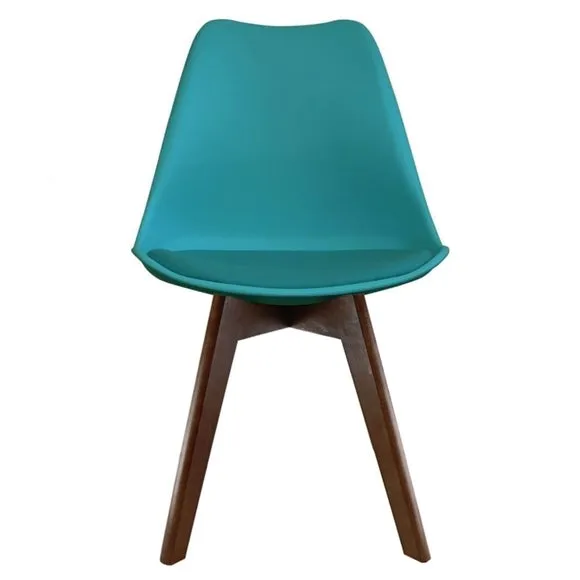 Fusion Living Soho Plastic Dining Chair with Squared Legs 3