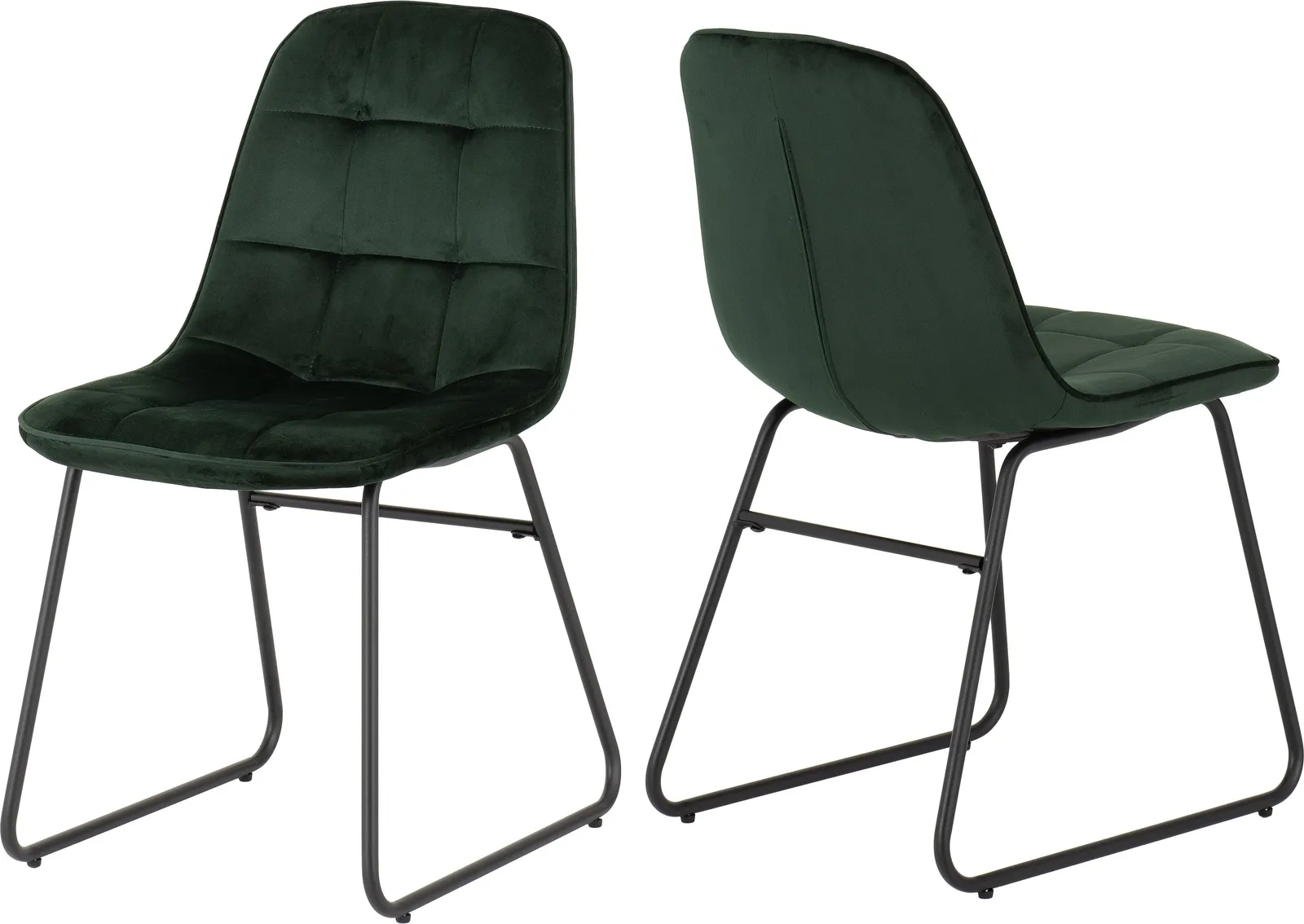 Seconique Athens Medium Oak Rectangular Dining Set with Lukas Chairs in Green 4