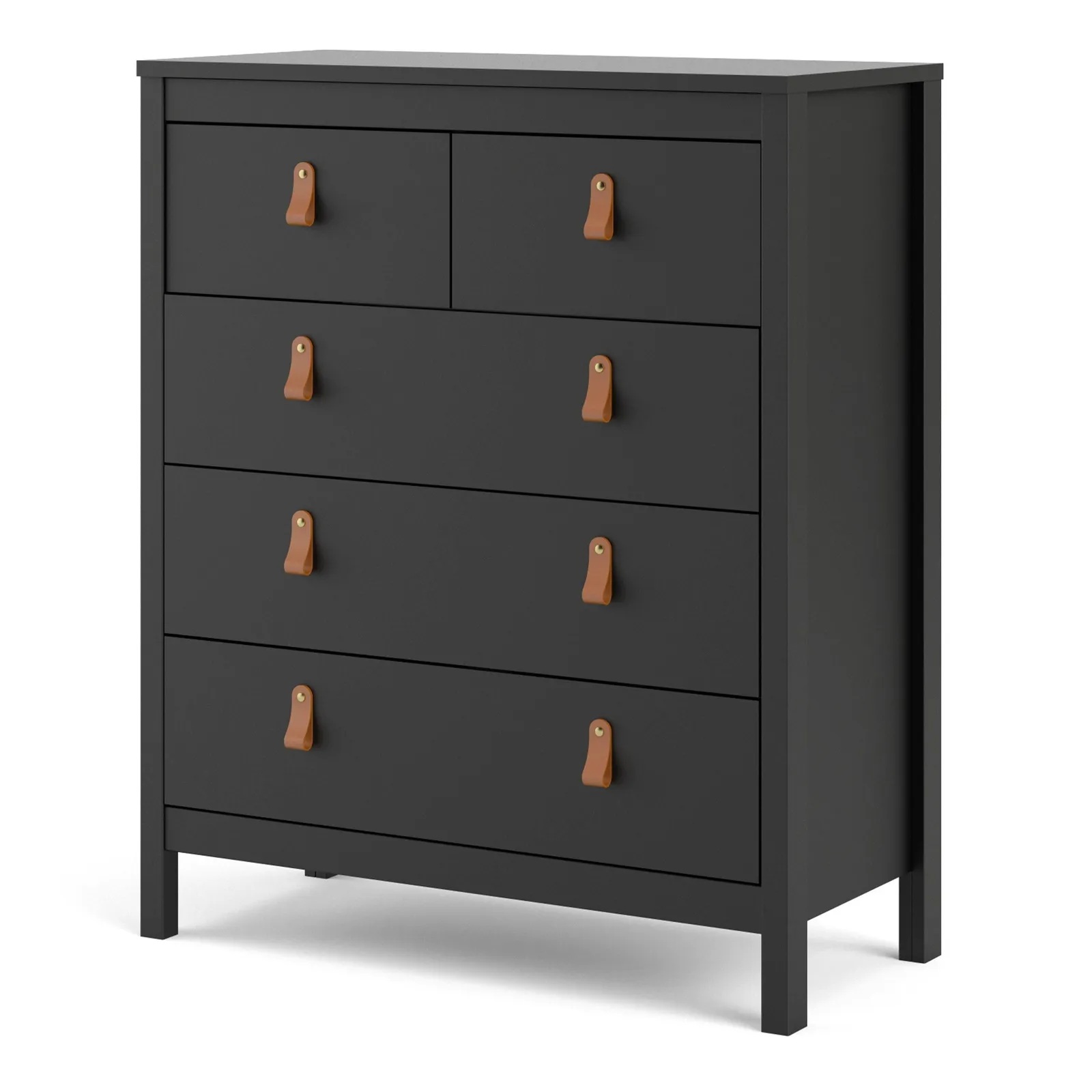 Furniture To Go Barcelona Chest 3+2 Drawers in Black 3