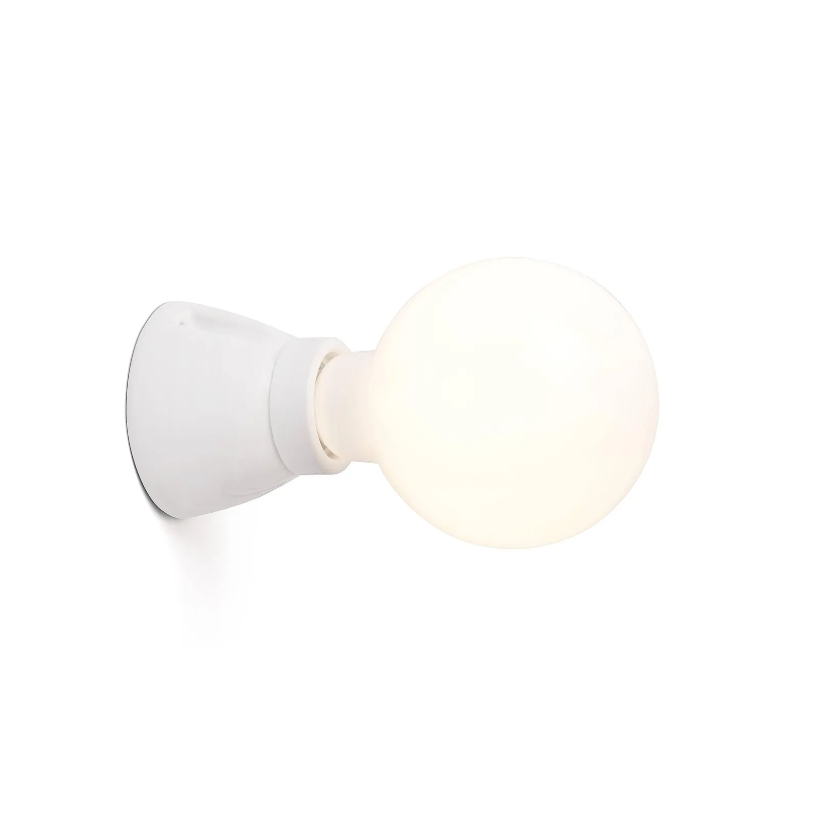 Netlighting Kera Globe Wall Lamp White 1 Light E27