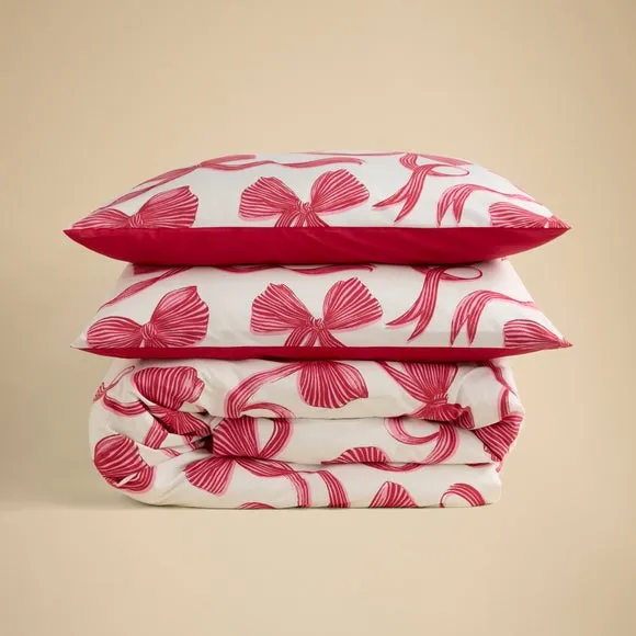 Bows Duvet Cover and Pillowcase Set 4