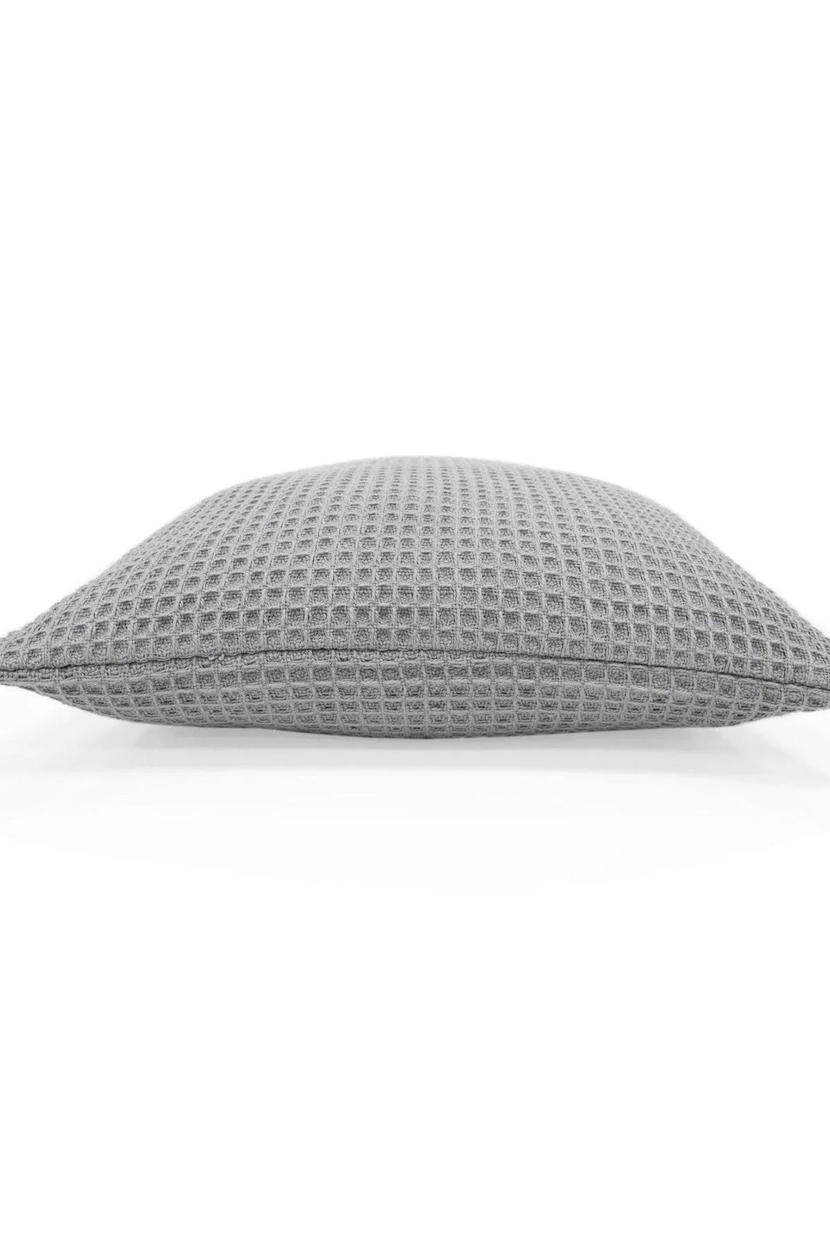 Appletree 'Bruges' Filled Cushion With Geo Waffle Texture in Silver 5