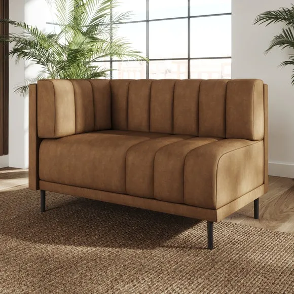 Amali Corner Dining Bench, Faux Leather 2