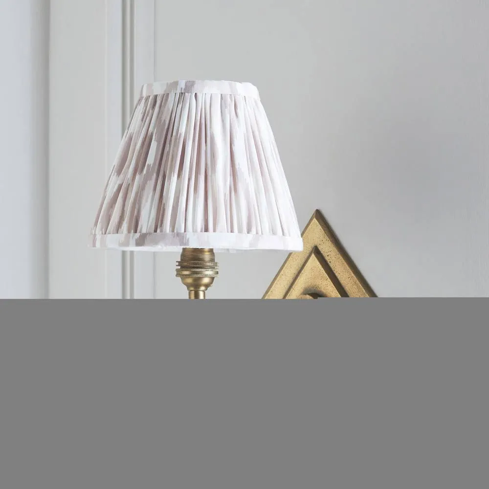 Netlighting Diamond Curve & Ikat 16cm Wall Lamp Antique Brass Neutral Print in Gold 5