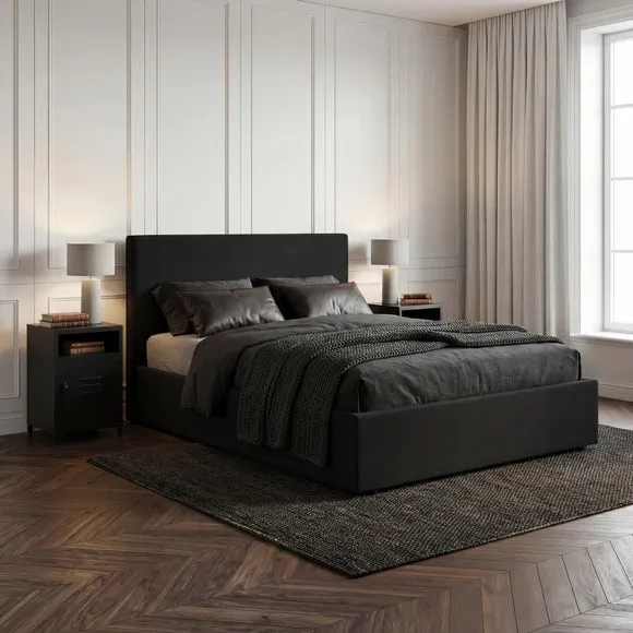 Wilder Chenille Ottoman Bed Frame