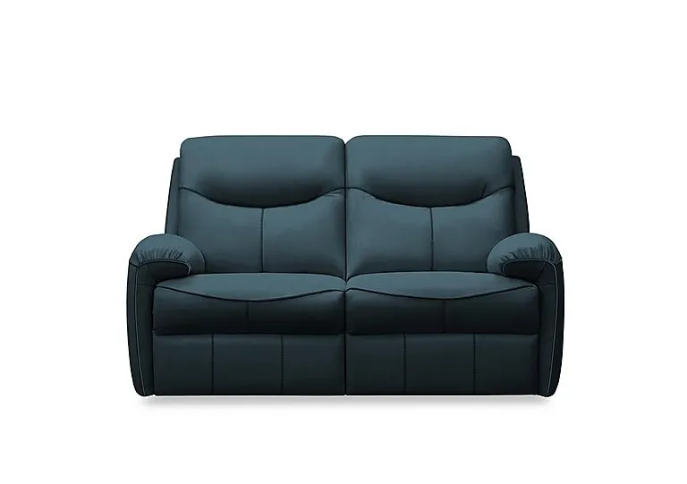 Amesbury Leather 2 Seater Sofa - Cambridge Navy