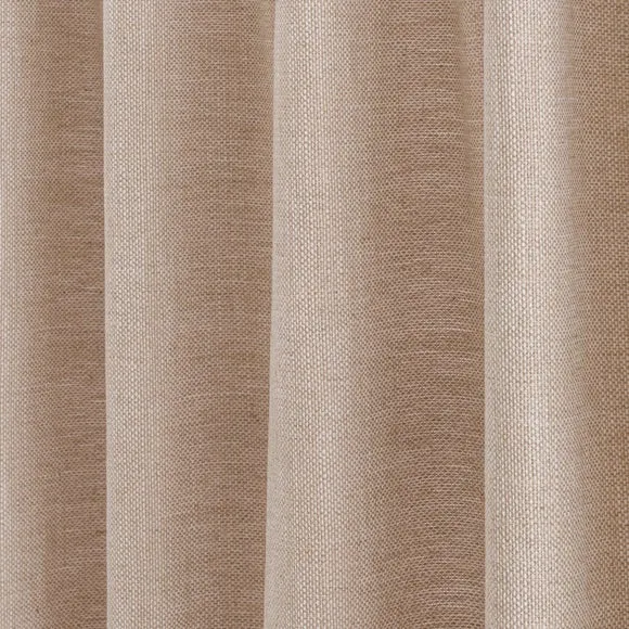 Zia Linen Look Multi Header Unlined Curtains 3