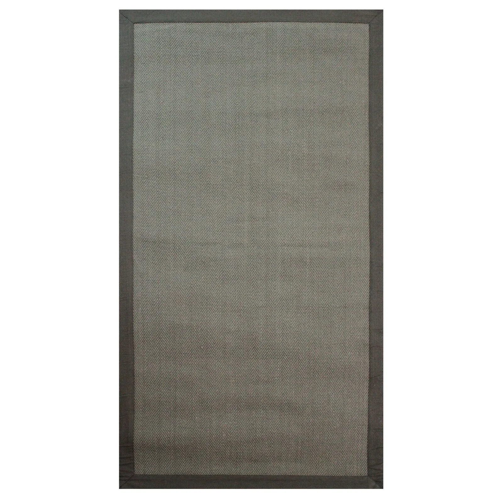 Natural Fibre Herringbone Rug Grey