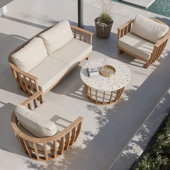 Lucca 5 Seater Garden Lounging Set With Coffee Table