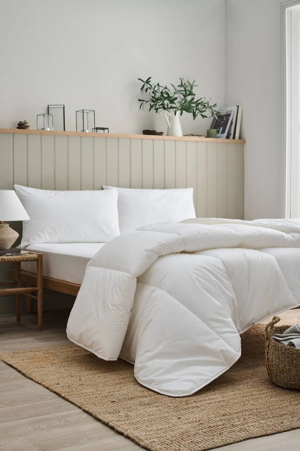 CHRISTY Classic Filled Non-Feather All Season 10.5 Tog Duvet in White 1