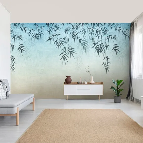 Ombre Leaf Wall Mural 2