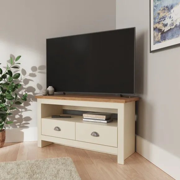 Return - Lancaster Corner TV Stand for TV's up to 42", Cream