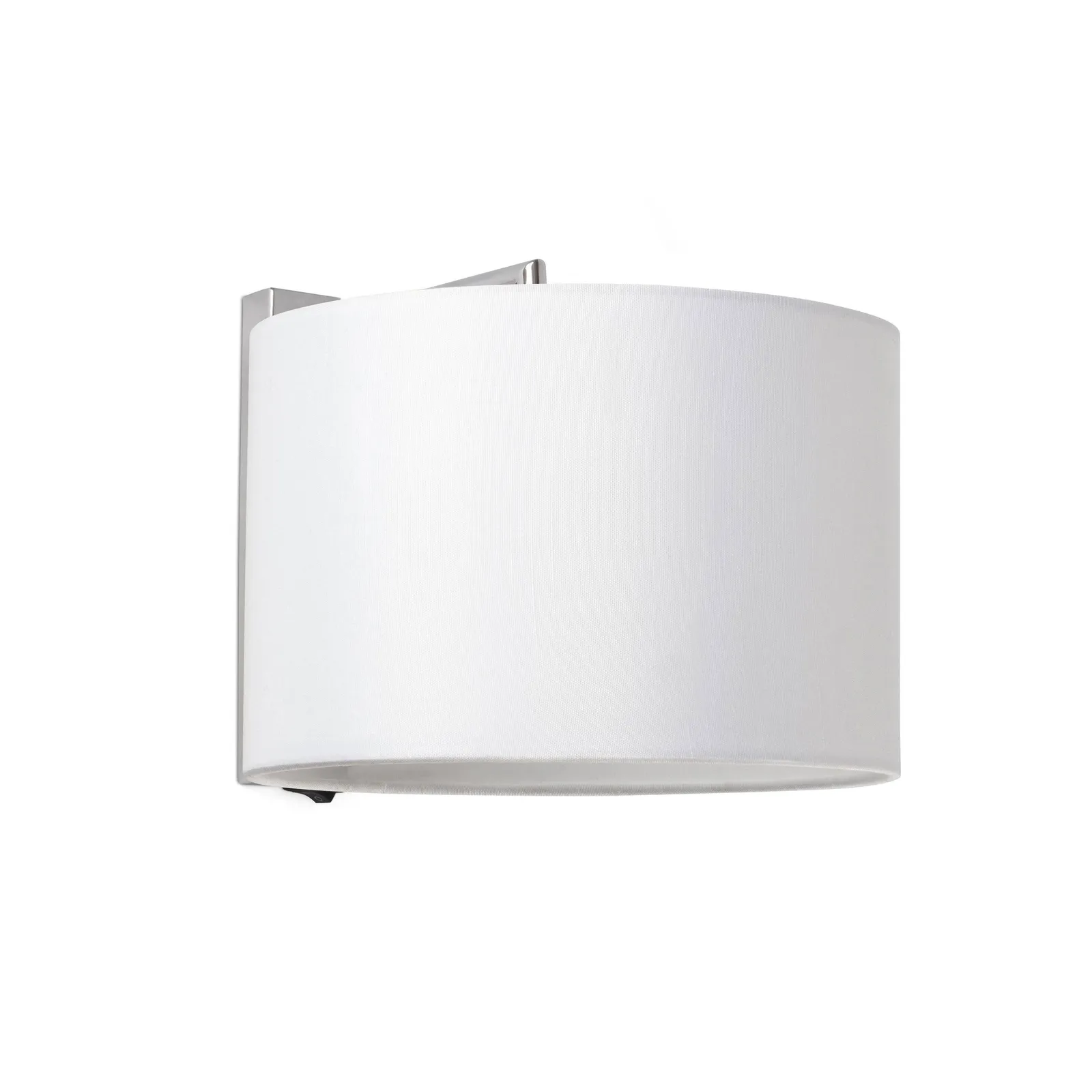 Netlighting Sahara 1 Light Indoor Wall Light Chrome with White Shade E27