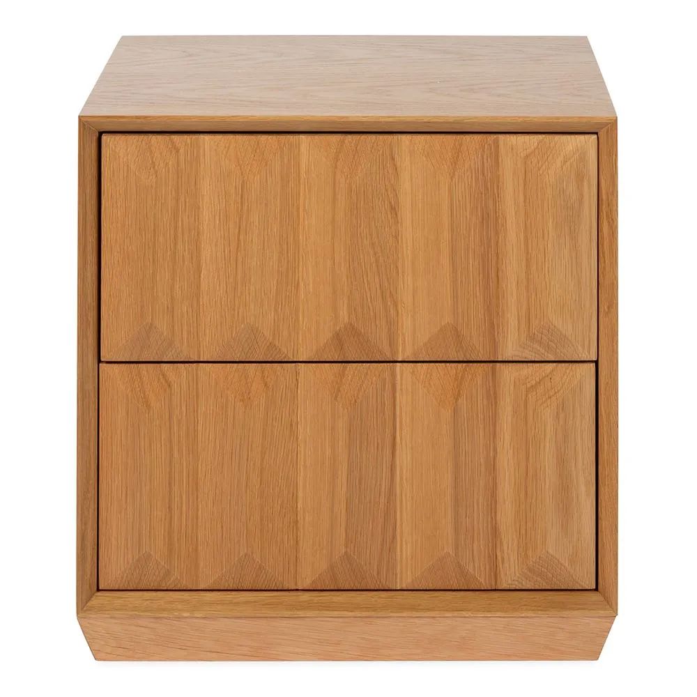 Heal's Wilton Bedside Table Oak 2