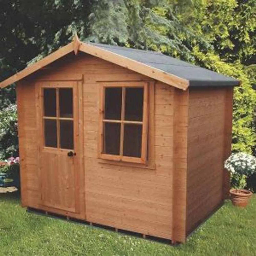 Shires Avesbury 19 mm Log Cabin 10 x 10 Feet in Blue 2