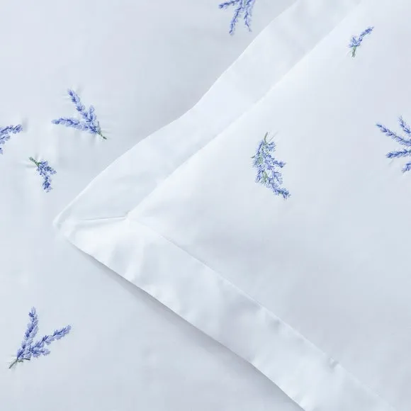 Dorma Ashmore Lavender 100% Cotton Oxford Pillowcase Pair 2