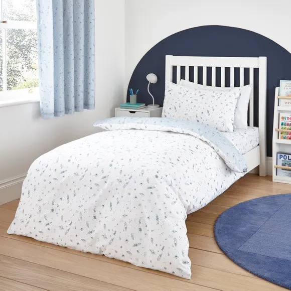 To The Moon Duvet Cover and Pillowcase Set 1
