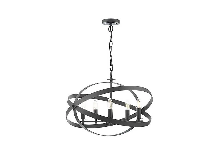 Nitya 5 Light Pendant - Black