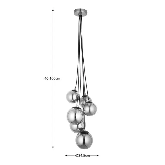 Ophir 6 Light Adjustable Cluster Ceiling Light 6