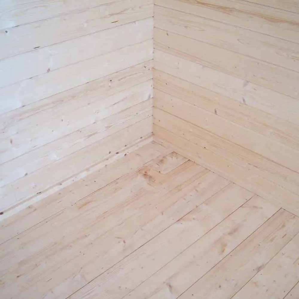 Shires Belgravia 28 mm Log Cabin 10 x 10 Feet in Light Brown 5