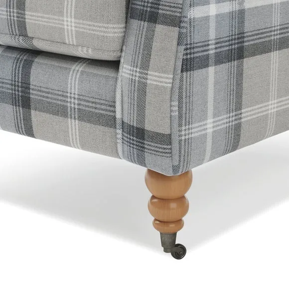 Oswald Grande Check Wingback Armchair 6