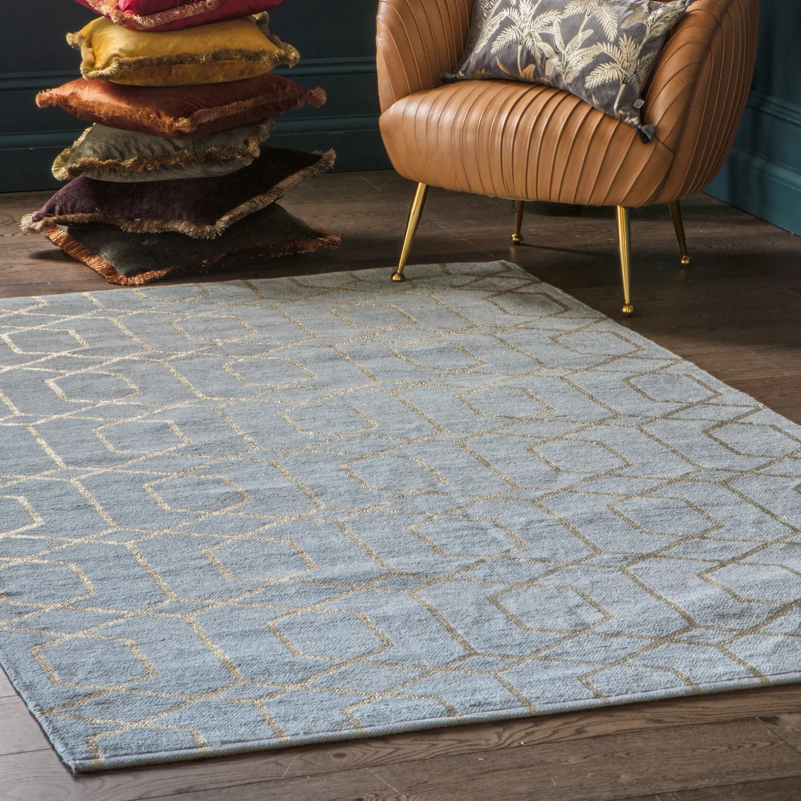 Dorchester Grey Rug Light Grey