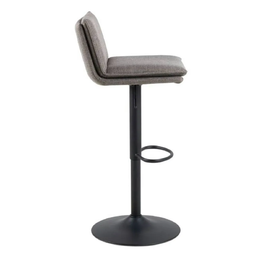 netfurniture Kensington Swivel Bar Stool in Light Grey-Brown in Brown 3
