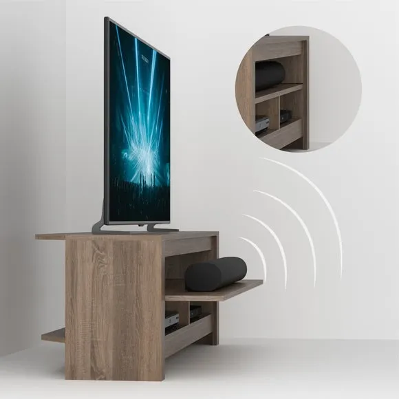 AVF Calibre Sound TV Unit for TVs up to 60" with Pull-Out Soundbar Shelf 2