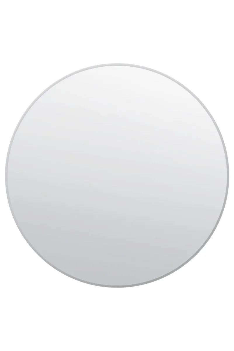 MirrorOutlet All Glass Bevelled Classic Design Round Mirror 120 x 120CM in Silver 3
