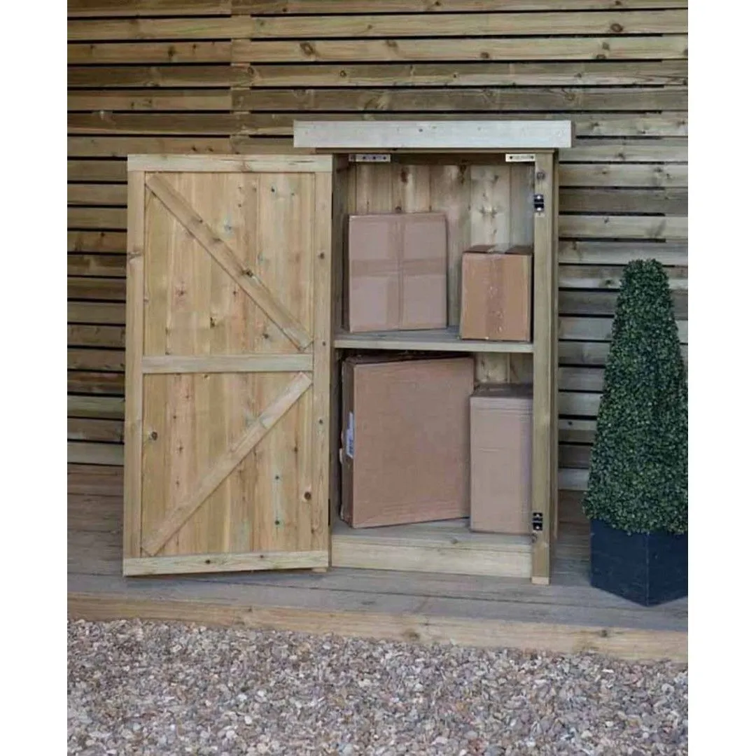 Buttercup Farm Pendle Parcel Store Large - Timber - L47 x W68 x H121 cm in Brown 6